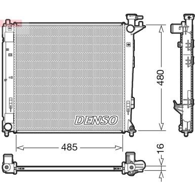 Denso | Kühler, Motorkühlung | DRM41008