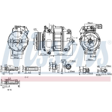 Nissens | Kompressor, Klimaanlage | 890759