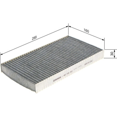 BOSCH 1 987 432 303 Innenraumfilter