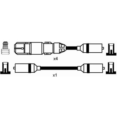 NGK | Zündleitungssatz | 0961