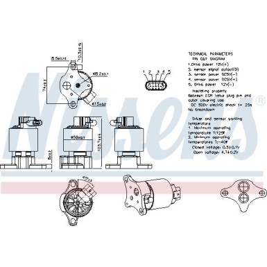 Nissens | AGR-Ventil | 98206