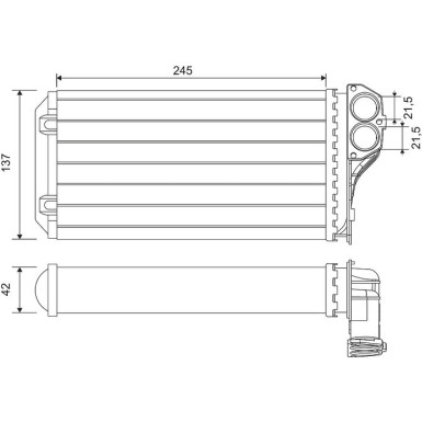 Valeo | Wärmetauscher, Innenraumheizung | 812322