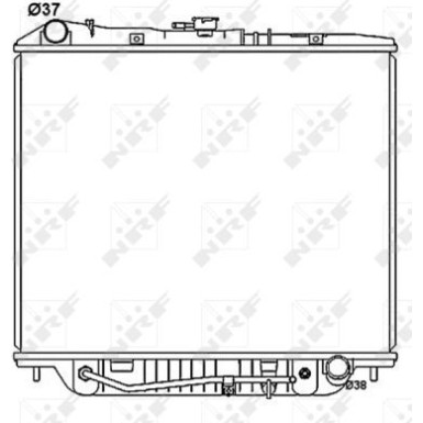NRF | Kühler, Motorkühlung | 53516