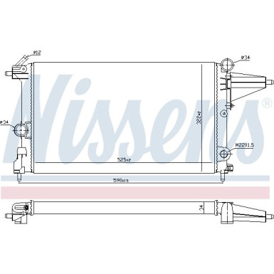 Nissens | Kühler, Motorkühlung | 632231