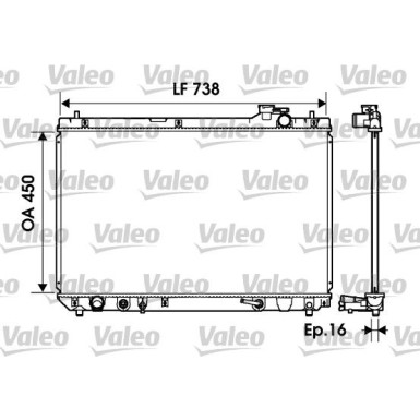 Valeo | Kühler, Motorkühlung | 734194