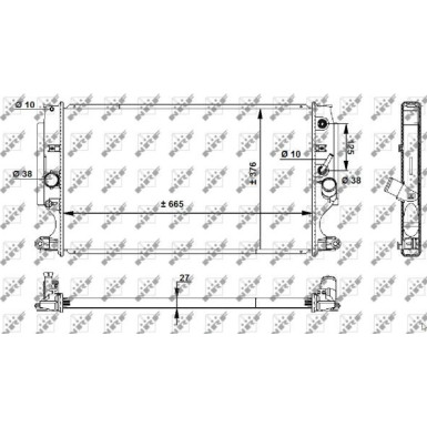 NRF | Kühler, Motorkühlung | 59202