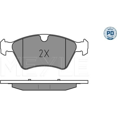 Meyle | Bremsbelagsatz, Scheibenbremse | 025 239 2221/PD