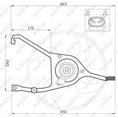 NRF | Lüfter, Motorkühlung | 47448