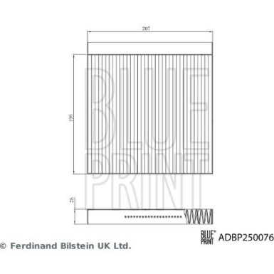 Blue Print | Filter, Innenraumluft | ADBP250076