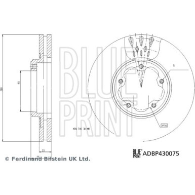 Blue Print | Bremsscheibe | ADBP430075