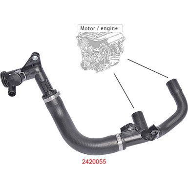 Metzger | Kühlerschlauch | 2420055 Metzger | Kühlerschlauch | 2420055