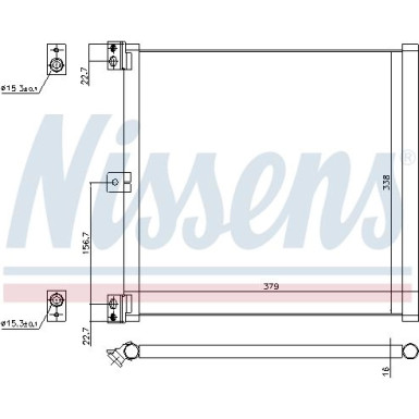 Nissens | Kondensator, Klimaanlage | 940703