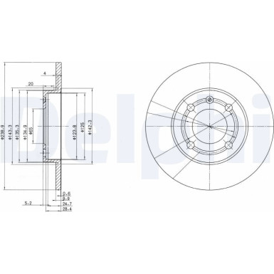 Delphi | Bremsscheibe | BG2911