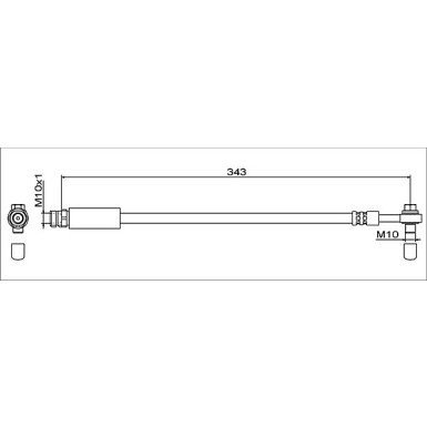 Metzger | Bremsschlauch | 4112042