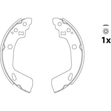 TRW | Bremsbackensatz | GS8818
