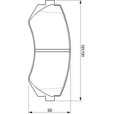 BOSCH | Bremsbelagsatz, Scheibenbremse | 0 986 424 489