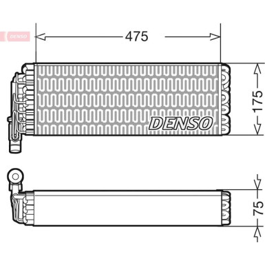 Denso | Verdampfer, Klimaanlage | DEV12003