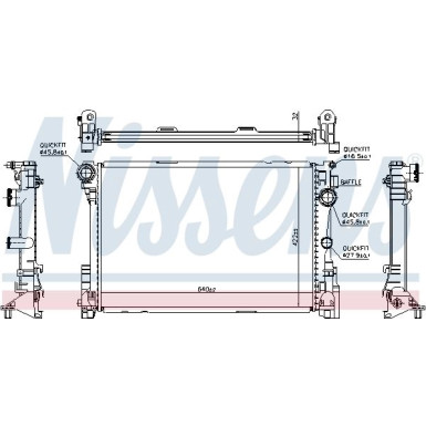 Nissens | Kühler, Motorkühlung | 67167