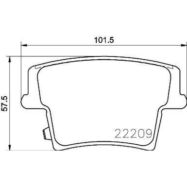 Brembo | Bremsbelagsatz, Scheibenbremse | P 11 040