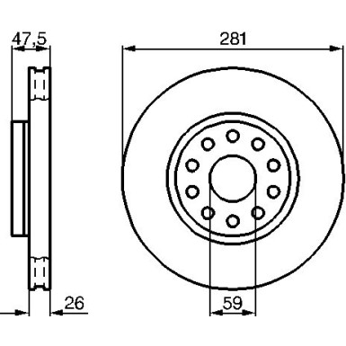 BOSCH | Bremsscheibe | 0 986 478 460