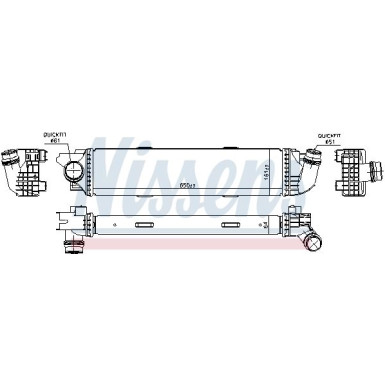 Nissens | Ladeluftkühler | 96149