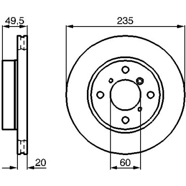 BOSCH | Bremsscheibe | 0 986 478 450