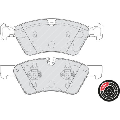Ferodo | Bremsbelagsatz, Scheibenbremse | FDB1830