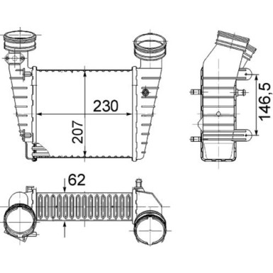 Mahle | Ladeluftkühler | CI 346 000S