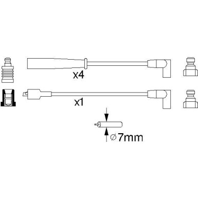 BOSCH | Zündleitungssatz | 0 986 356 873