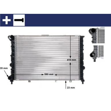 Mahle | Kühler, Motorkühlung | CR 521 000S