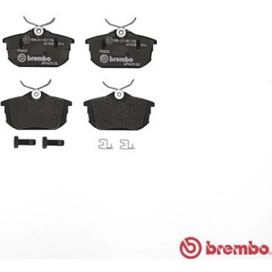 Brembo | Bremsbelagsatz, Scheibenbremse | P 54 023