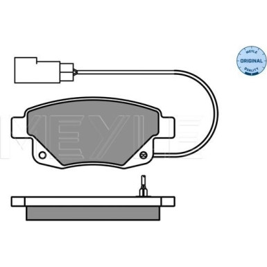 Meyle | Bremsbelagsatz, Scheibenbremse | 025 244 8617/W