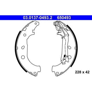 ATE | Bremsbackensatz | 03.0137-0493.2