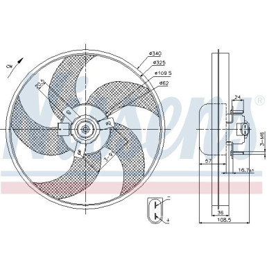 Nissens | Lüfter, Motorkühlung | 85668