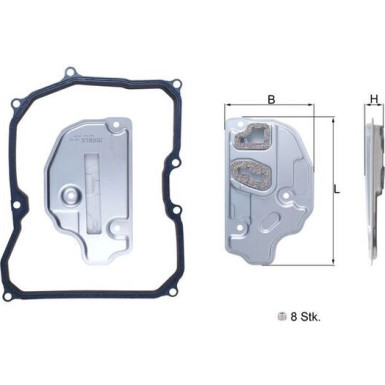 Knecht | Hydraulikfilter, Automatikgetriebe | HX 150KIT