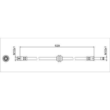 Metzger | Bremsschlauch | 4111811