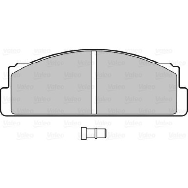 Valeo | Bremsbelagsatz, Scheibenbremse | 598088