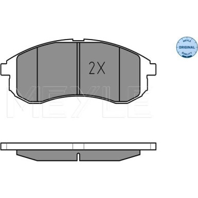 Meyle | Bremsbelagsatz, Scheibenbremse | 025 238 7914/W