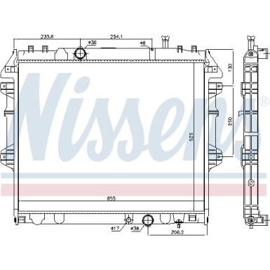 Nissens | Kühler, Motorkühlung | 646939