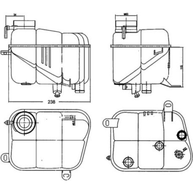 Mahle | Ausgleichsbehälter, Kühlmittel | CRT 120 000S