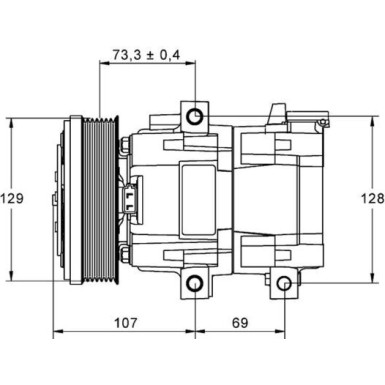 Mahle | Kompressor, Klimaanlage | ACP 855 000P