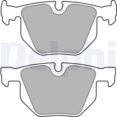 Delphi | Bremsbelagsatz, Scheibenbremse | LP1834
