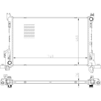 NRF | Kühler, Motorkühlung | 59295