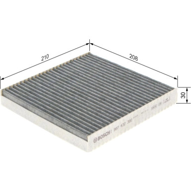 BOSCH 1 987 432 380 Innenraumfilter