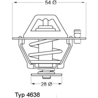 Wahler | Thermostat, Kühlmittel | 4638.82D