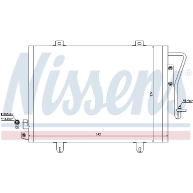 Nissens | Kondensator, Klimaanlage | 94279