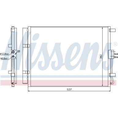 Nissens | Kondensator, Klimaanlage | 940267