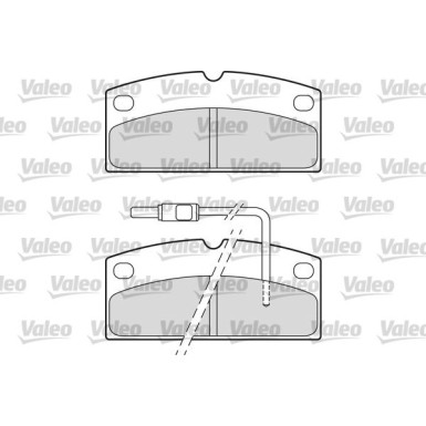 Valeo | Bremsbelagsatz, Scheibenbremse | 601665