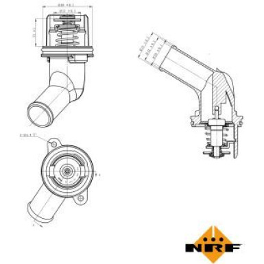 NRF | Thermostat, Kühlmittel | 725055