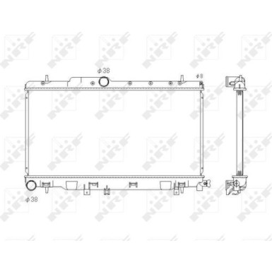 NRF | Kühler, Motorkühlung | 53823